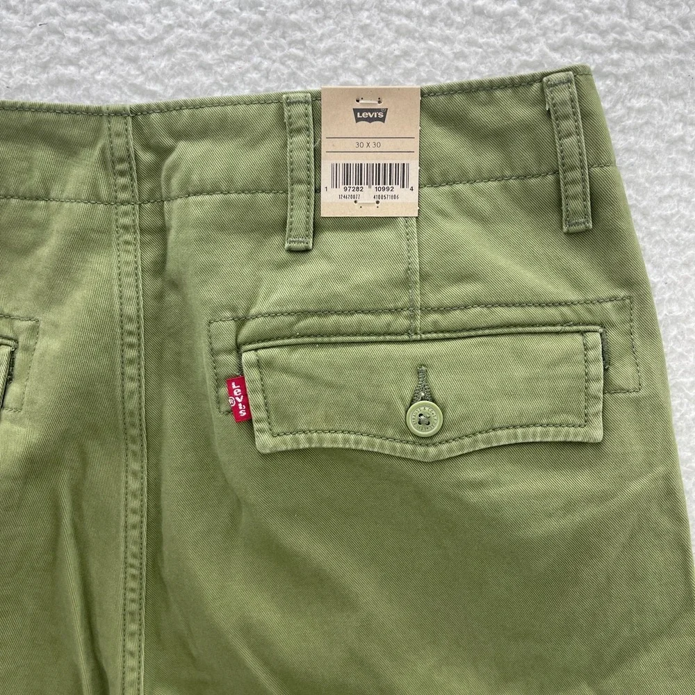 Levis Pants Mens 30x30 Green Ace Cargo Military Utility Y2K Gorpcore Paratrooper